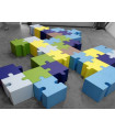 Puzzle1 Pouff Grigio Medio componibile Sixinch