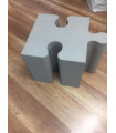Puzzle1 Pouff Grigio Medio componibile Sixinch