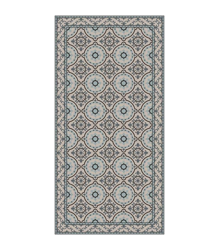 TAPPETO Tria Light Blue in PVC 60x120  Adama'