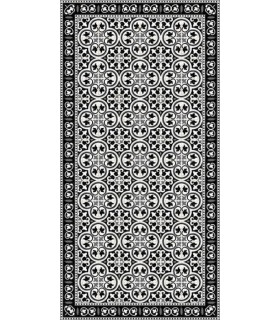 TAPPETO Pinta_Black in PVC 60x80 Adama'