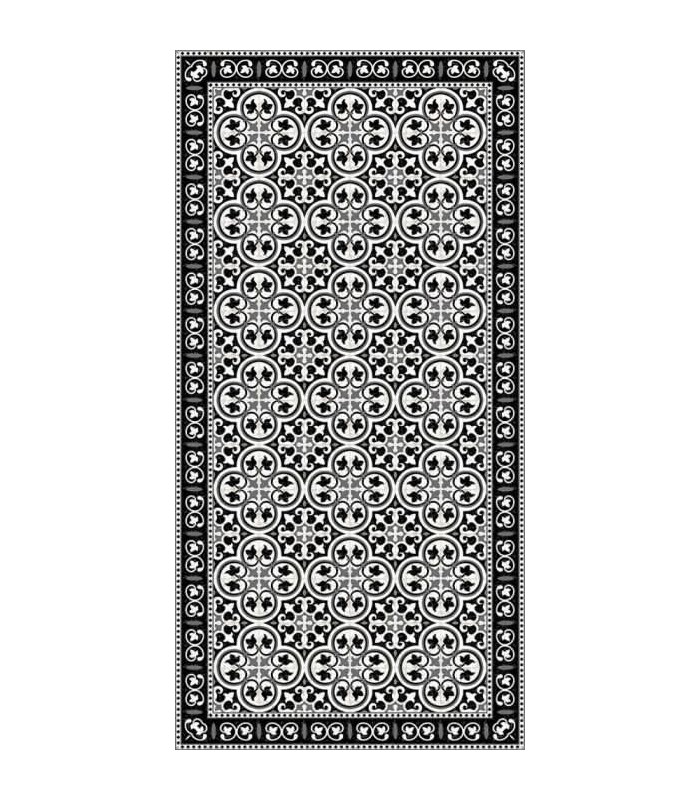 TAPPETO Dream_Black & Red in PVC 60x80  Adama'
