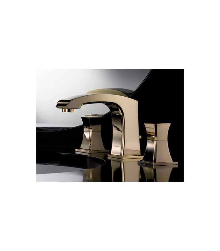 Rubinetto Miscelatore per Bidet 3 fori oro satinato Newform