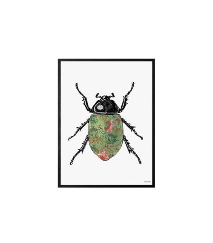 COLORED BEETLE  Quadretto 30X40 -  Vanilla Fly
