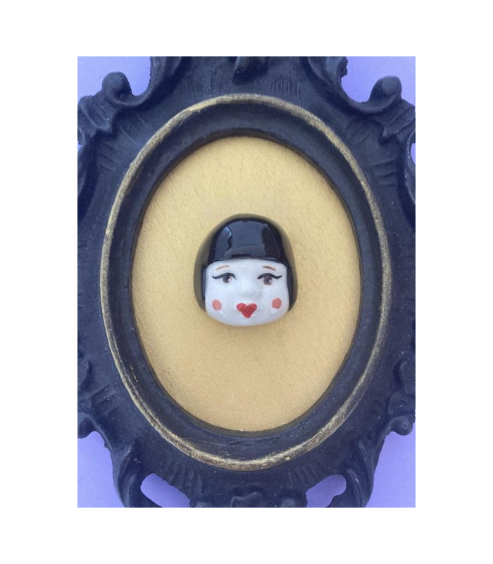 LOUISE BROOKS  Testa in ceramica in miniatura