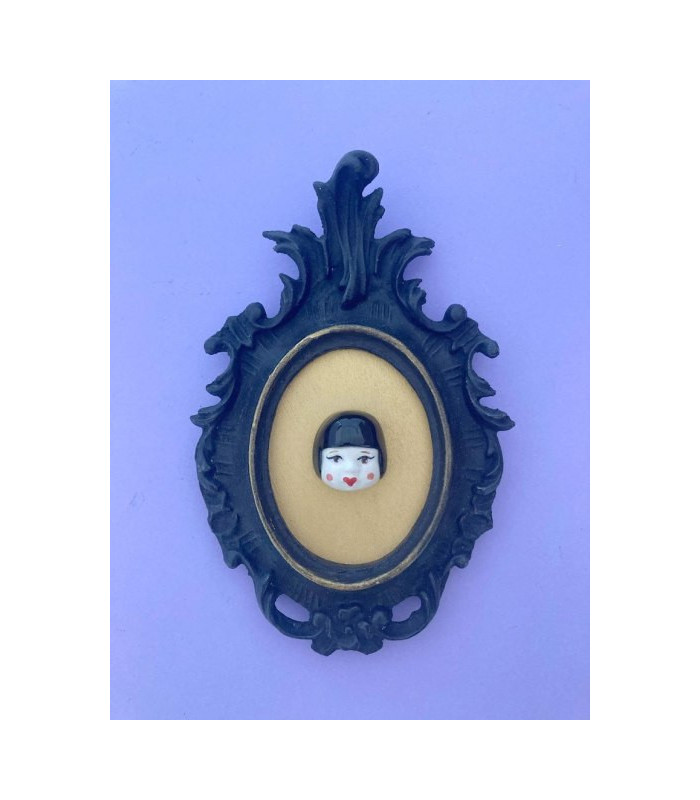 LOUISE BROOKS  Testa in ceramica in miniatura