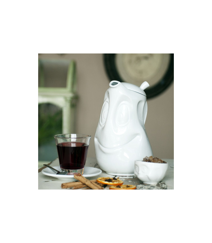 Teiera "Good Mood " in Ceramica Bianca - Tassen