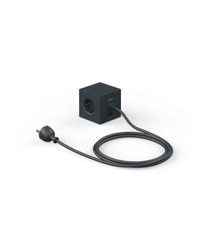 Square1, Stockholm Black -  Multipresa Avolt Design