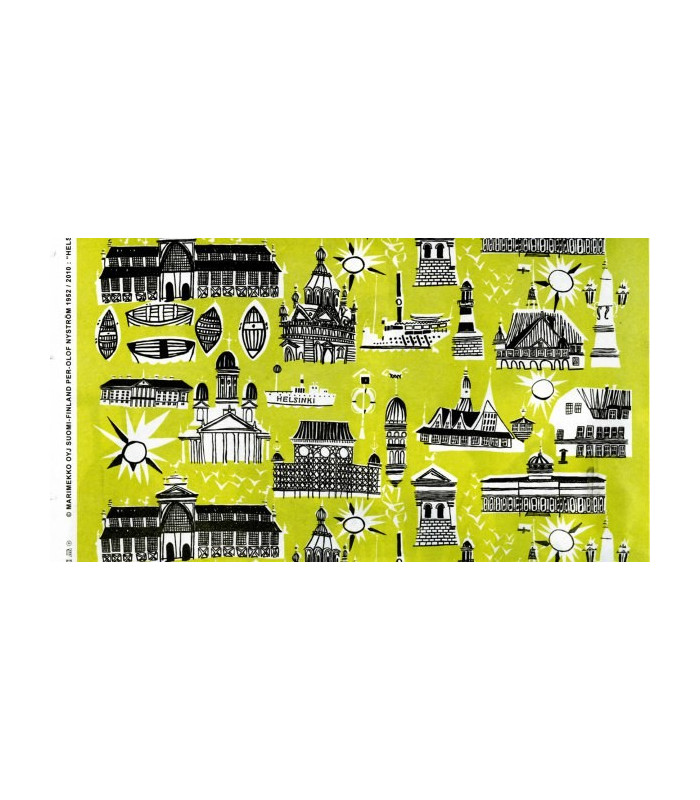 Marimekko tessuto al metro 100% cotone Helsinki