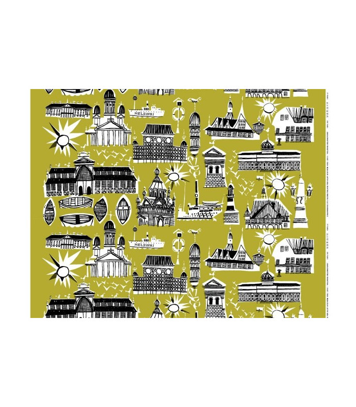 Marimekko tessuto al metro 100% cotone Helsinki