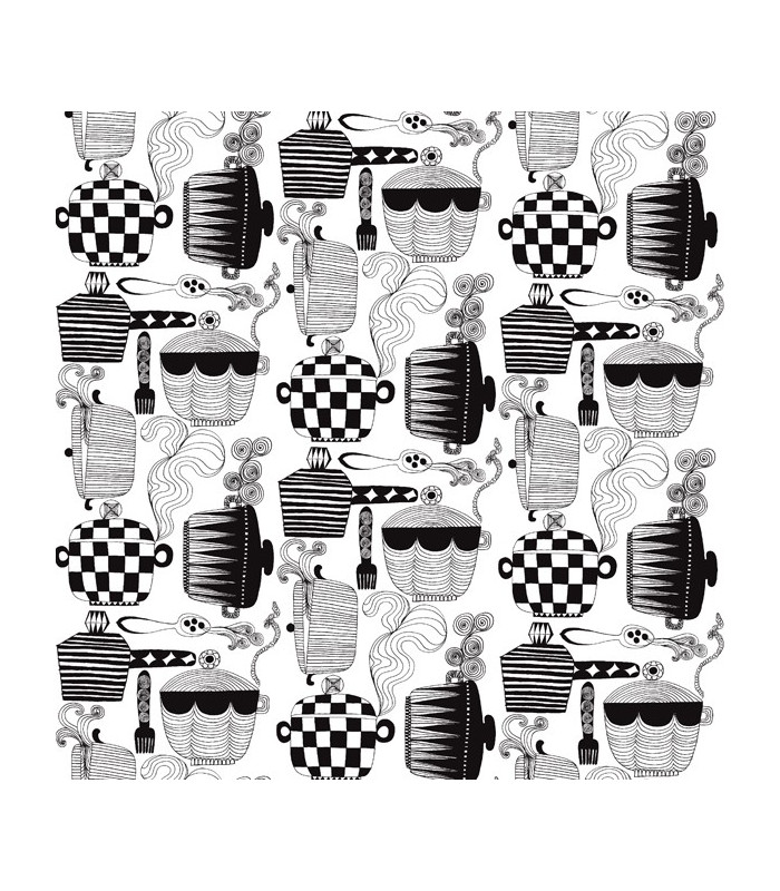 Marimekko tessuto al metro cotone e lino Kattila