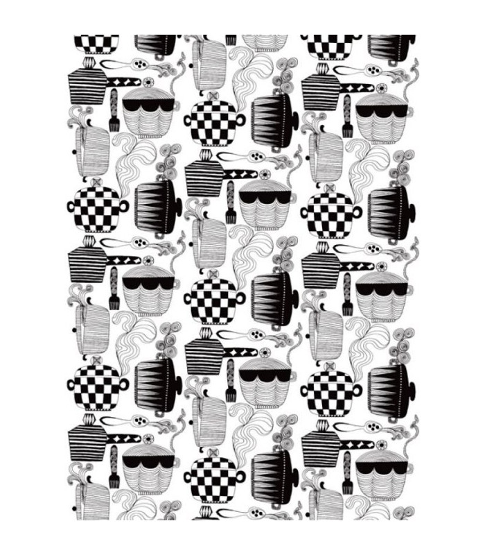 Marimekko tessuto al metro cotone e lino Kattila