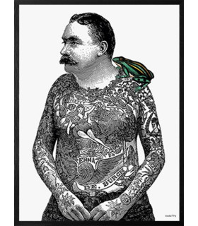 Poster Cornice Nera 20x25 - Tattoo Toad - Vanilla Fly