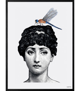 Poster Cornice Nera 20x25 - Lady With Bug - Vanilla Fly