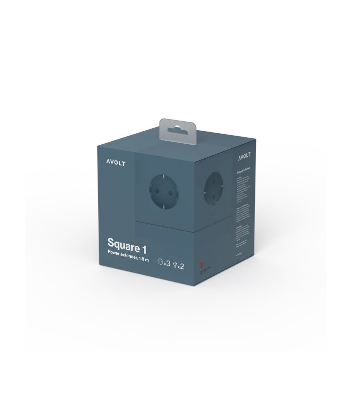 Square1, Ocean Blue Grey -  Multipresa Avolt Design