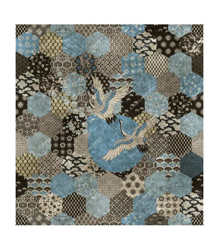Carta da parati Goldenwall - Kioto,  Inkiostro Bianco