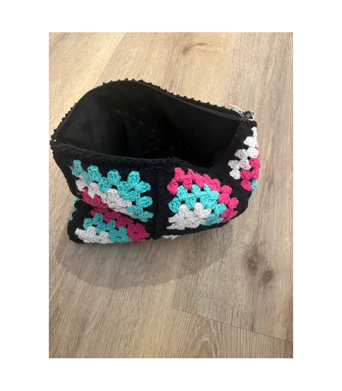 Pochette Porta Trucco in Crochet  Fatto a Mano