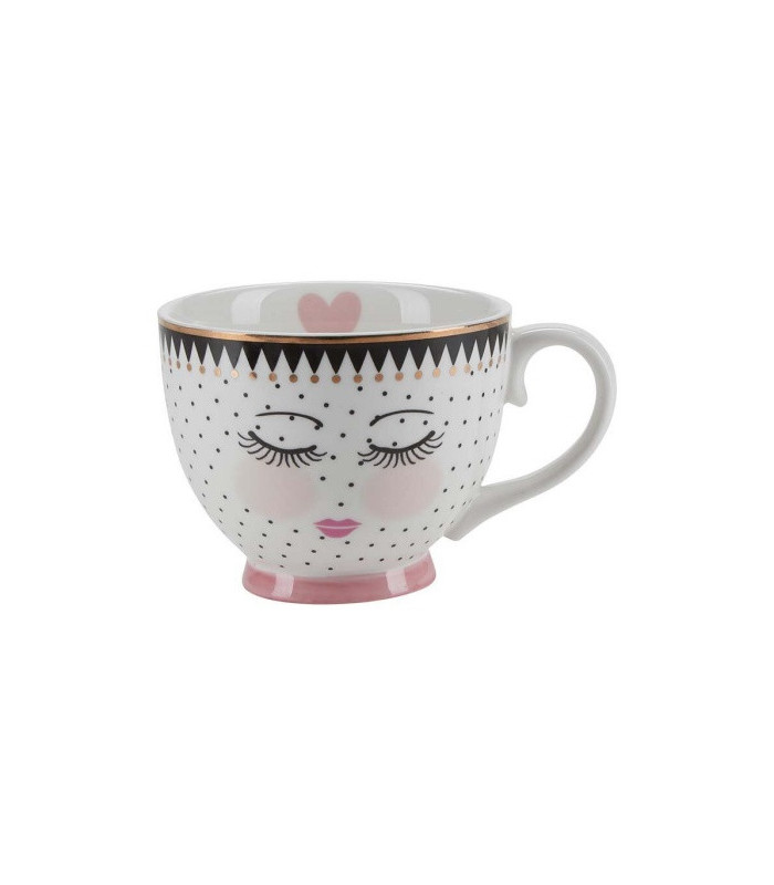 Lace Espresso set di 4 tazze con ricamo Miss Etoile