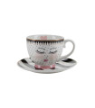 Lace Espresso set di 4 tazze con ricamo Miss Etoile