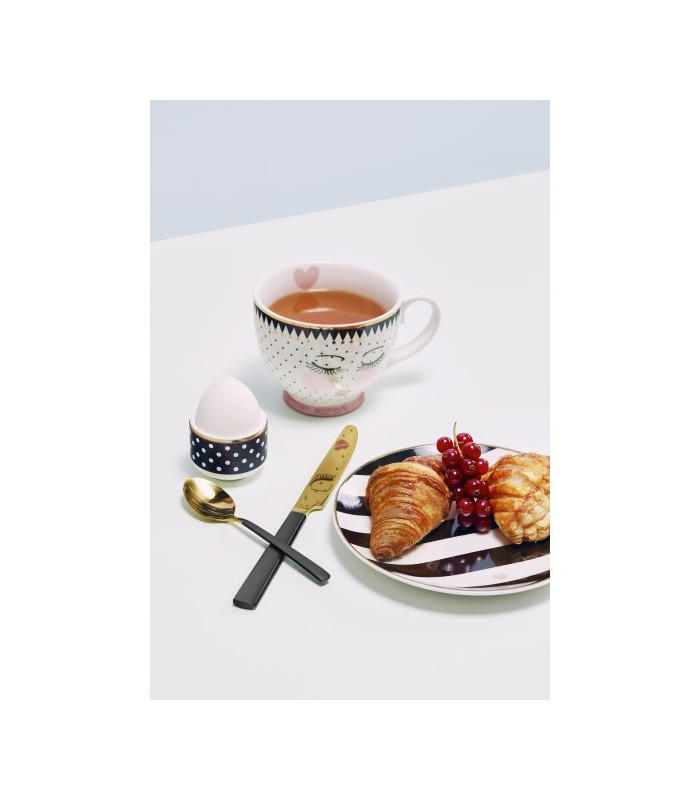 Lace Espresso set di 4 tazze con ricamo Miss Etoile
