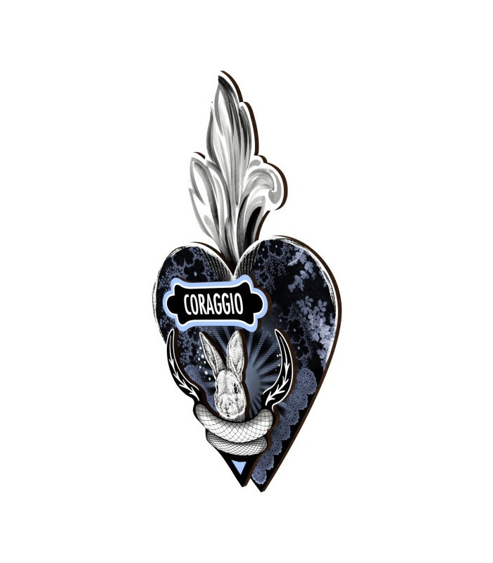 EXVOTO Cuore Decorativo Be Brave / Coraggio