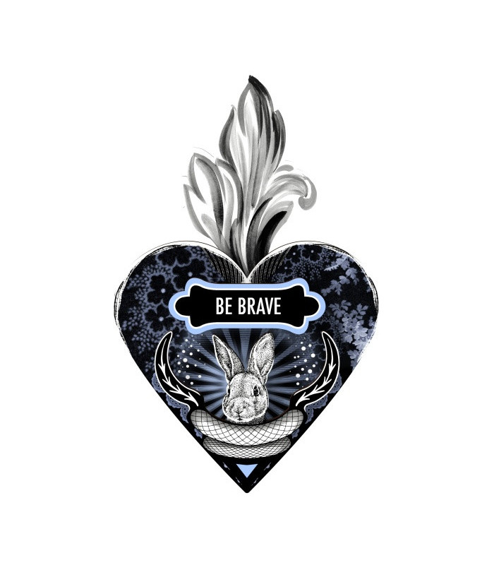 EXVOTO Cuore Decorativo Be Brave / Coraggio