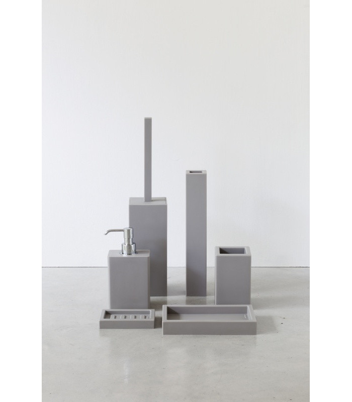 IVASI Porta Sapone Nero da appoggio Geelli