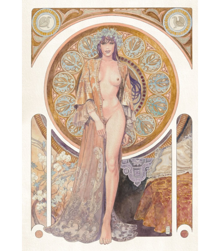 Venus, Milo Manara - Intonaco da parati Affreschi & Affreschi