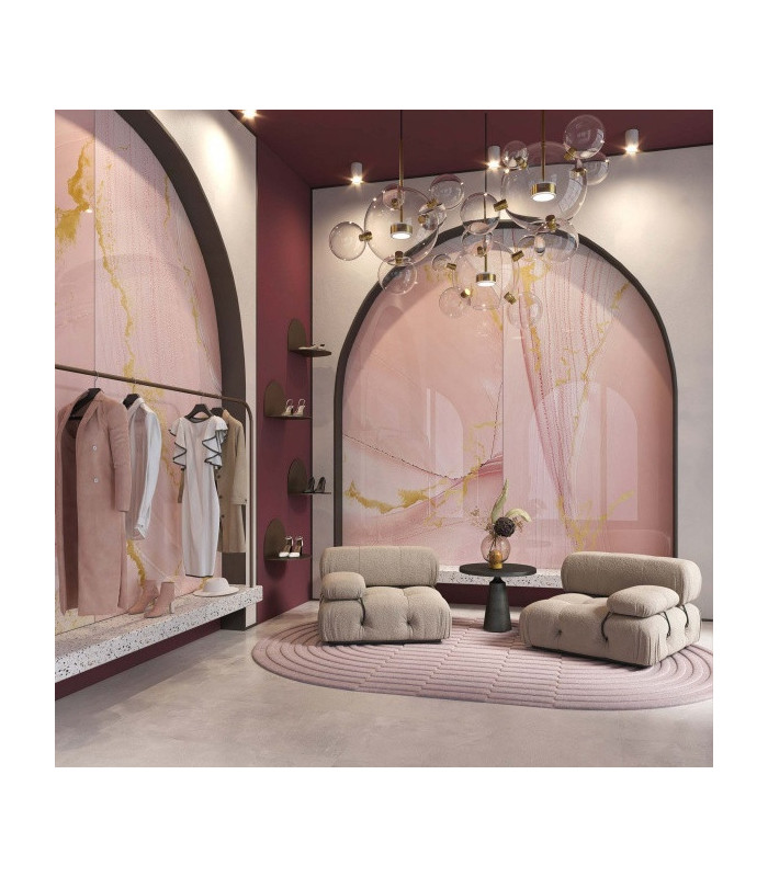 Pinkpop - Pannello Decorativo in Alluminio, Tecnografica