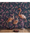 Animalia Audubon Pink Clarke & Clarke