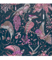 Animalia Audubon Pink Clarke & Clarke