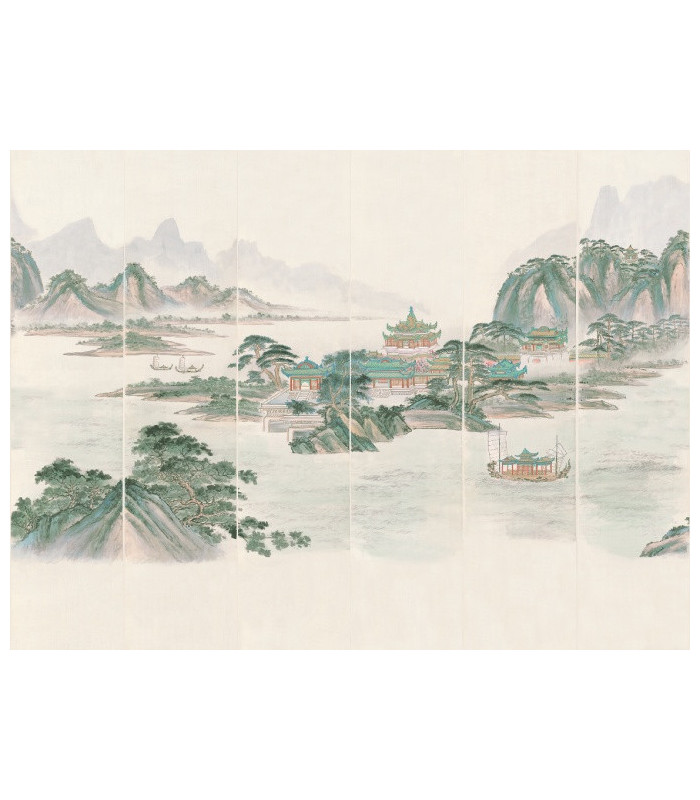 Kaisui_Pastel Pannello decorativo della collezione JV201 Murals Decor Ogni pannello è formato da un proprio numero di teli in al