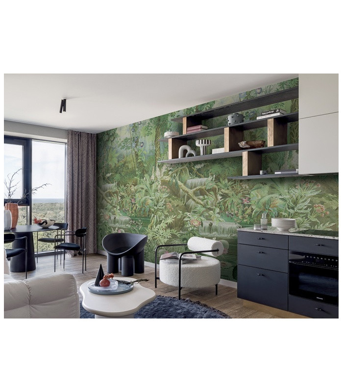 Coari_Green Pannello decorativo della collezione JV201 Murals Decor Ogni pannello è formato da un proprio numero di teli