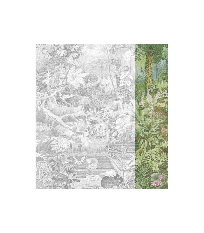 Coari_Green Pannello decorativo della collezione JV201 Murals Decor Ogni pannello è formato da un proprio numero di teli