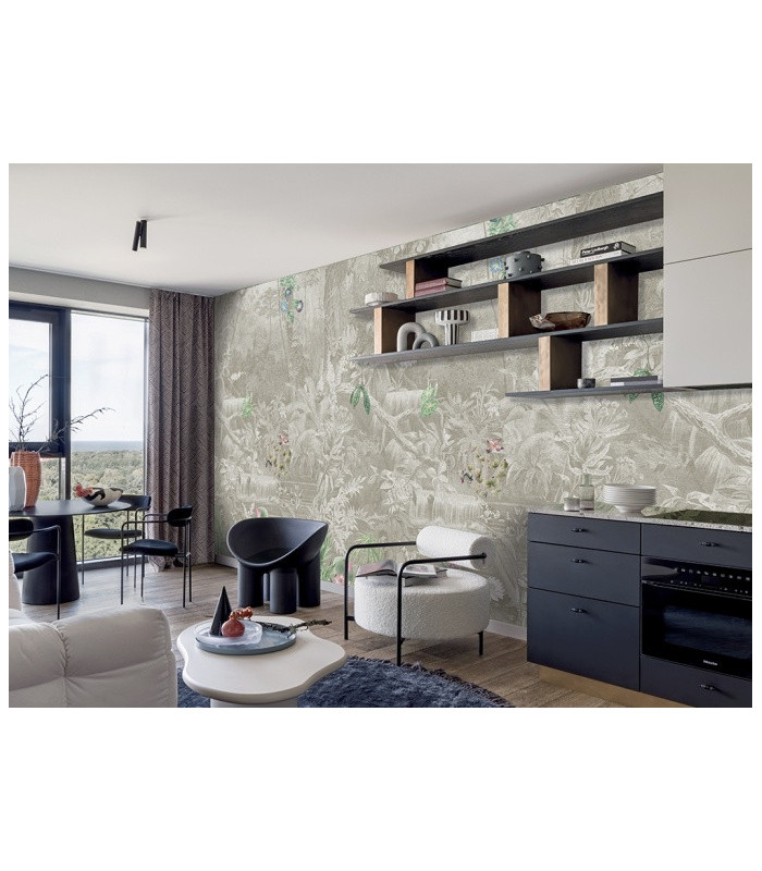 Coari_Green Pannello decorativo della collezione JV201 Murals Decor Ogni pannello è formato da un proprio numero di teli