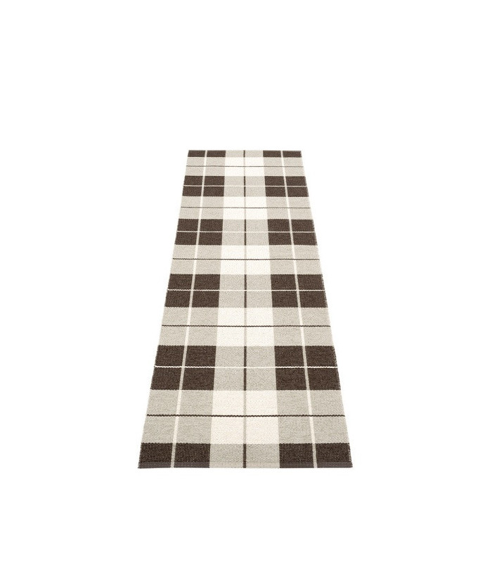 Tappeto da arredo Ed 70x140 Colore Dark Brown/ Linen Vanilla Pappelina