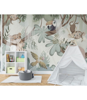 Carta da parati Baby Animals  - Rimura, Italian Design