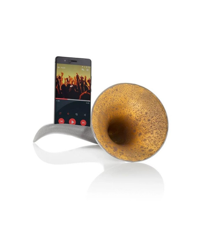 Amplificatore per cellulare. Compatibile con tutti gli smartphon in cui la cassa acustica è posizionata in basso, vicino al micr