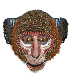 Medaglia -  Rhesus Monkey Spilla Trovelore