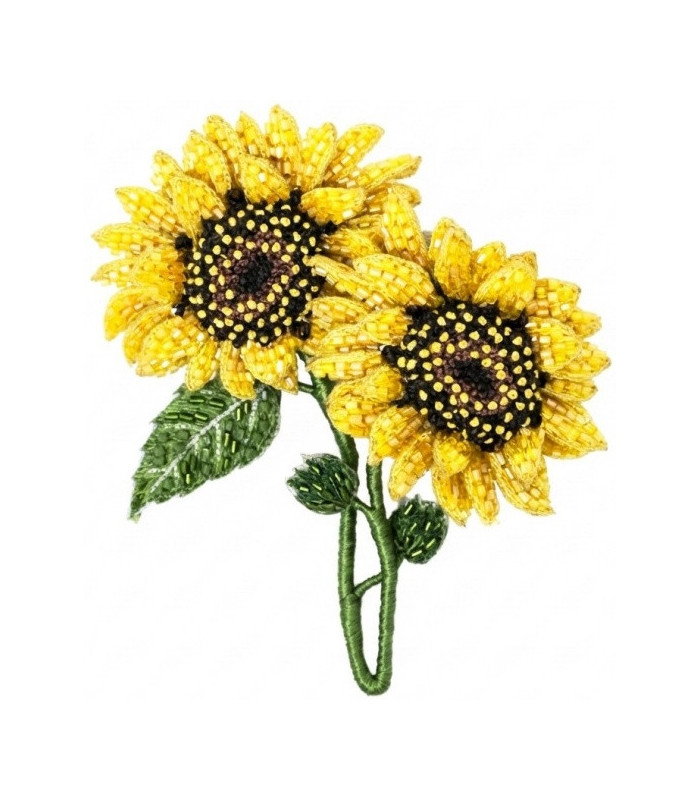 Dancing Sunflowers Spilla Trovelore