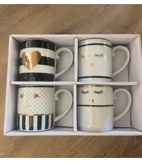 4 Mugs in ceramica  , Miss Etoile