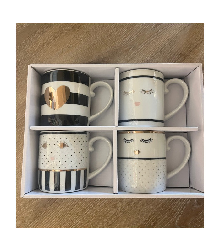 4 Mugs in ceramica  , Miss Etoile